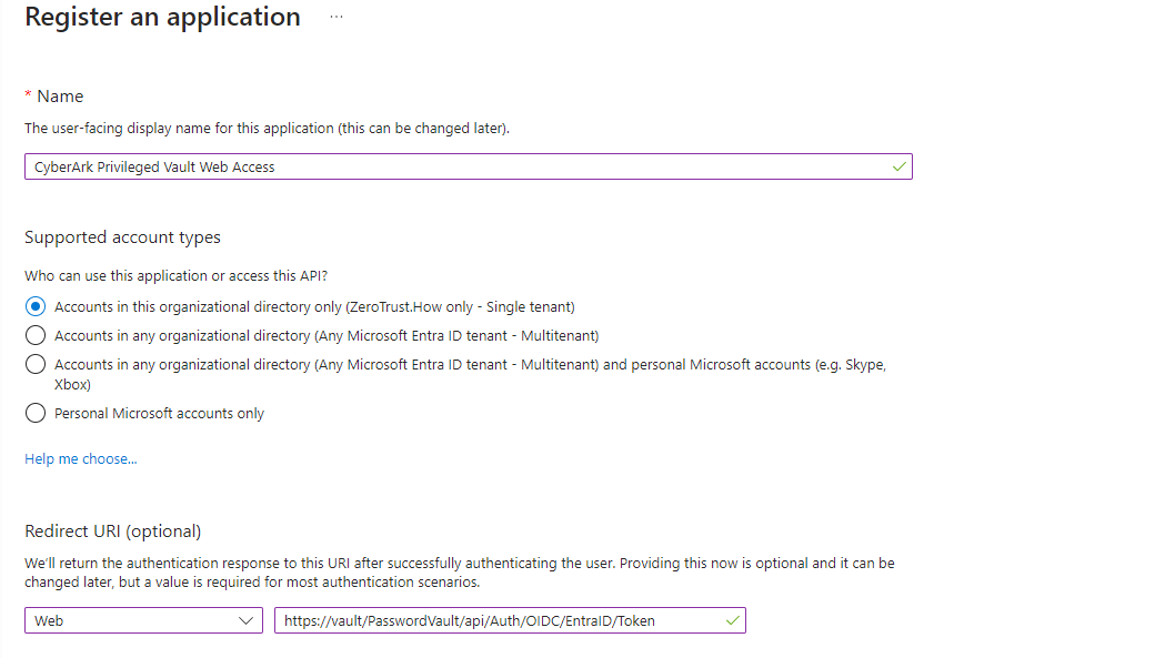 Enable OIDC Authentication in CyberArk PVWA with Microsoft Entra ID