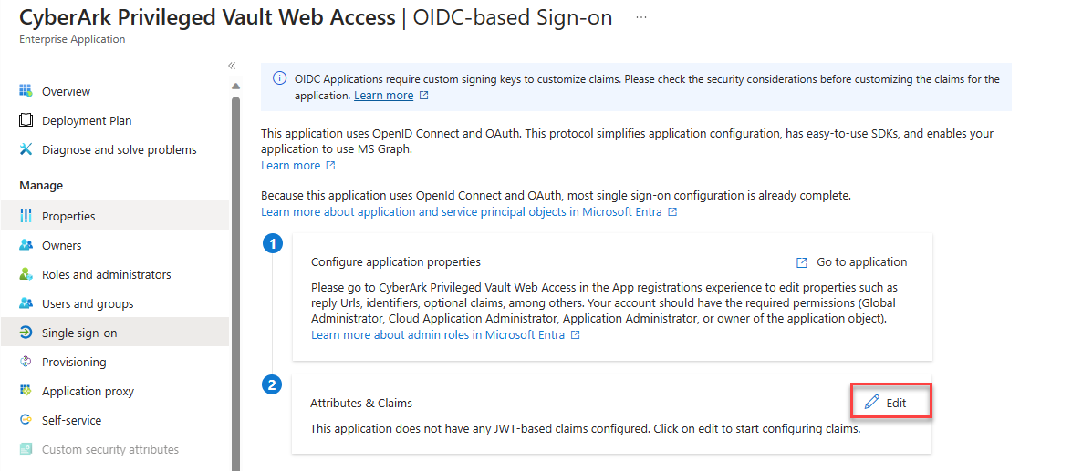 Enable OIDC Authentication in CyberArk PVWA with Microsoft Entra ID